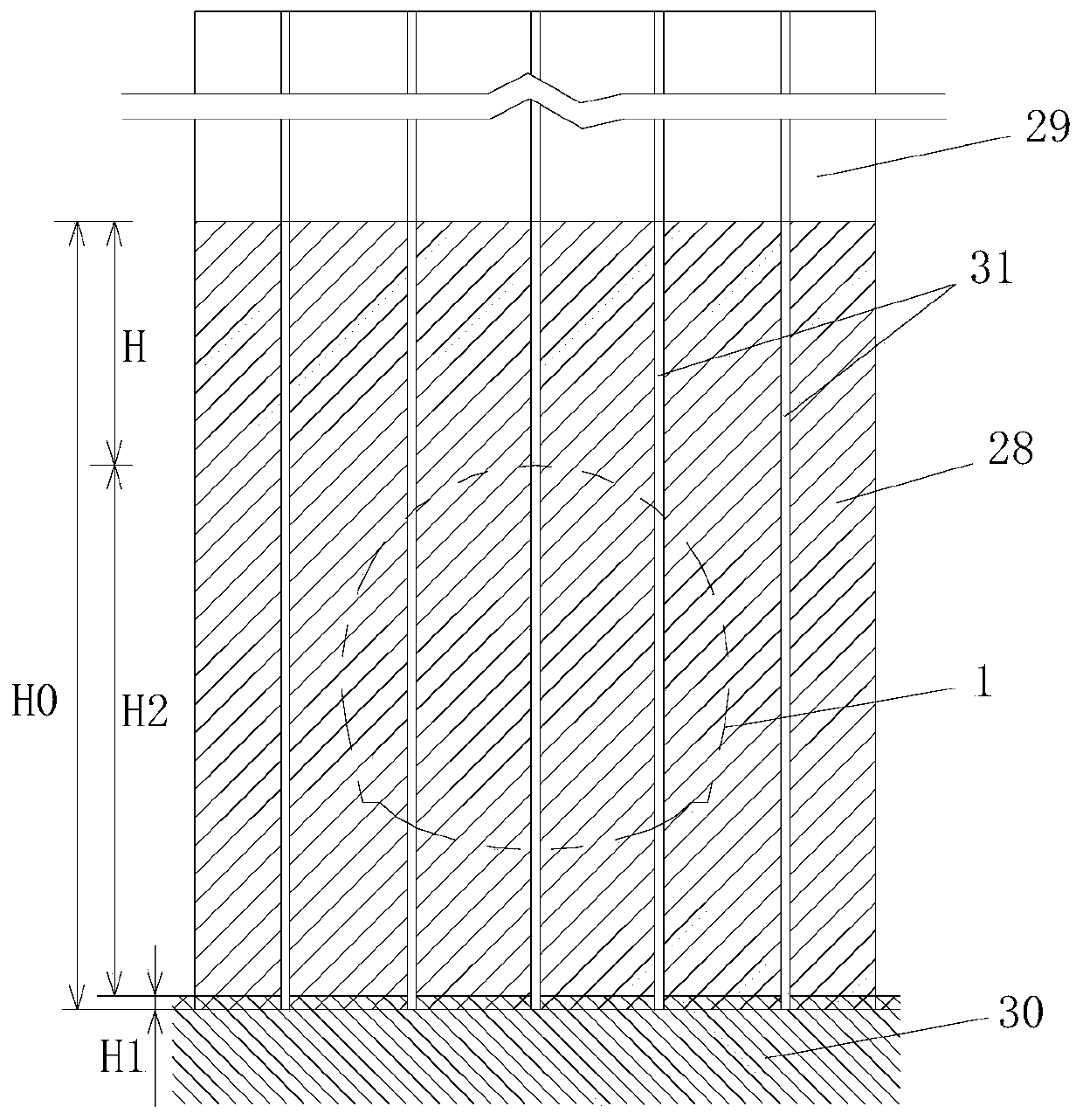 Construction method of shallow-buried tunnel in loess gully