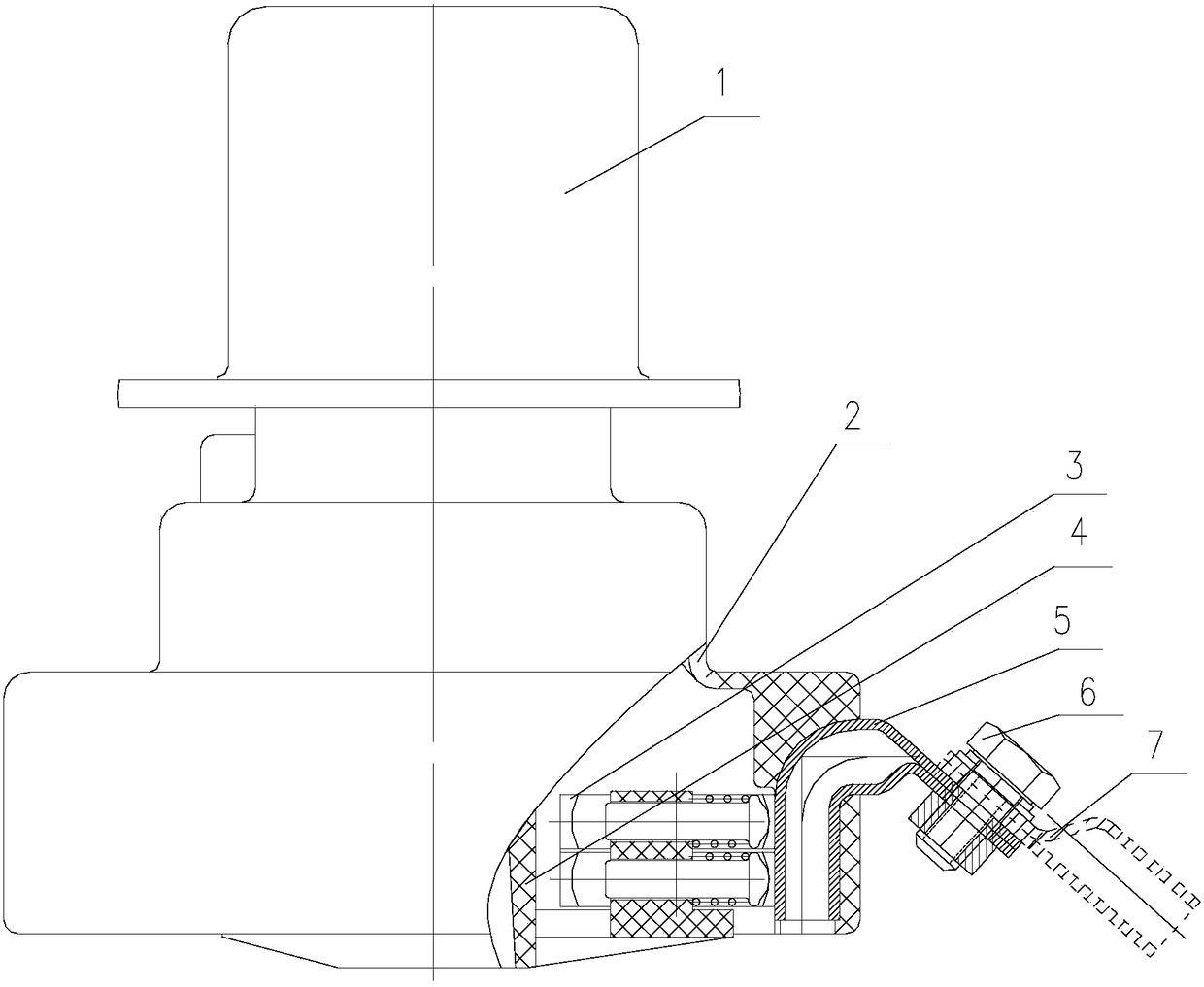 A static contact structure of a disk-shaped high-current off-excitation tap-changer