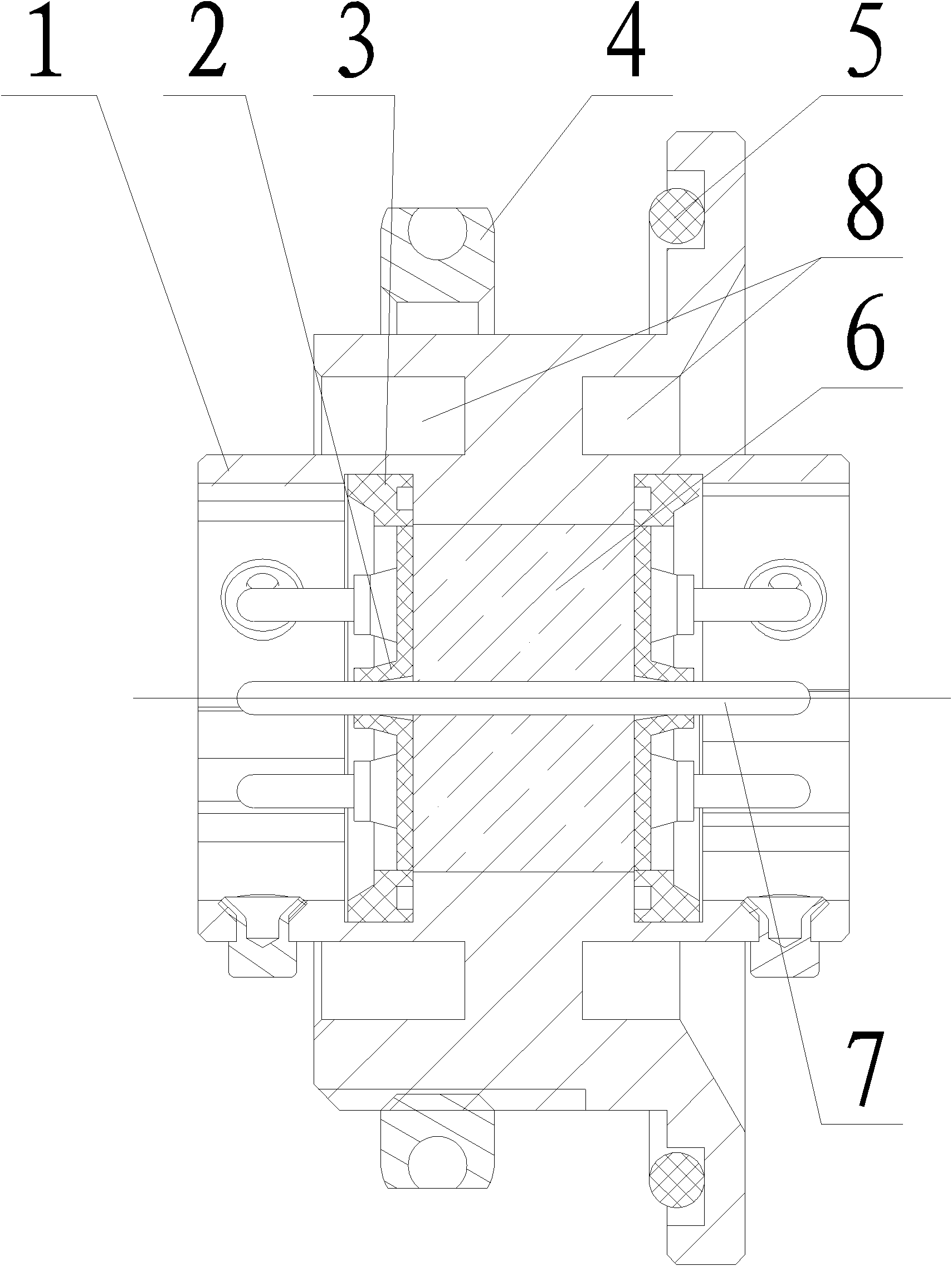 Through-wall air-tight seal electric connector