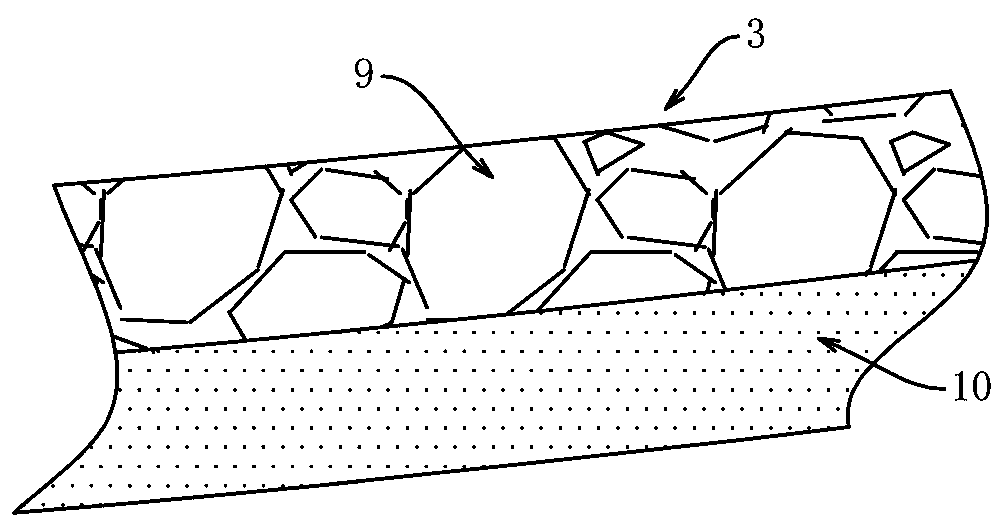 Anti-clogging drainage device used for urban hardened road