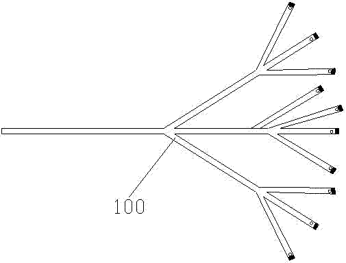 Short fiber post-processing string-up device and short fiber post-processing string-up method