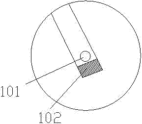 Short fiber post-processing string-up device and short fiber post-processing string-up method