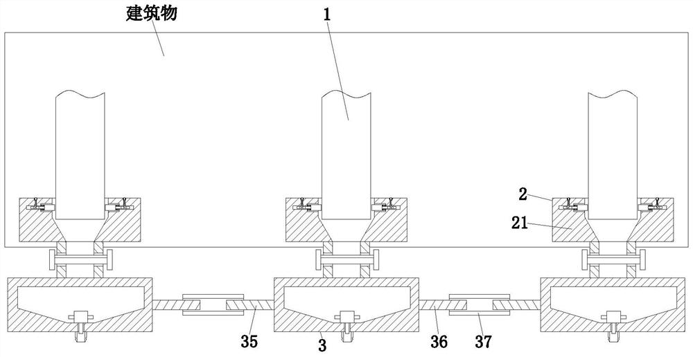 Automatic treatment device for collecting and recycling rainwater