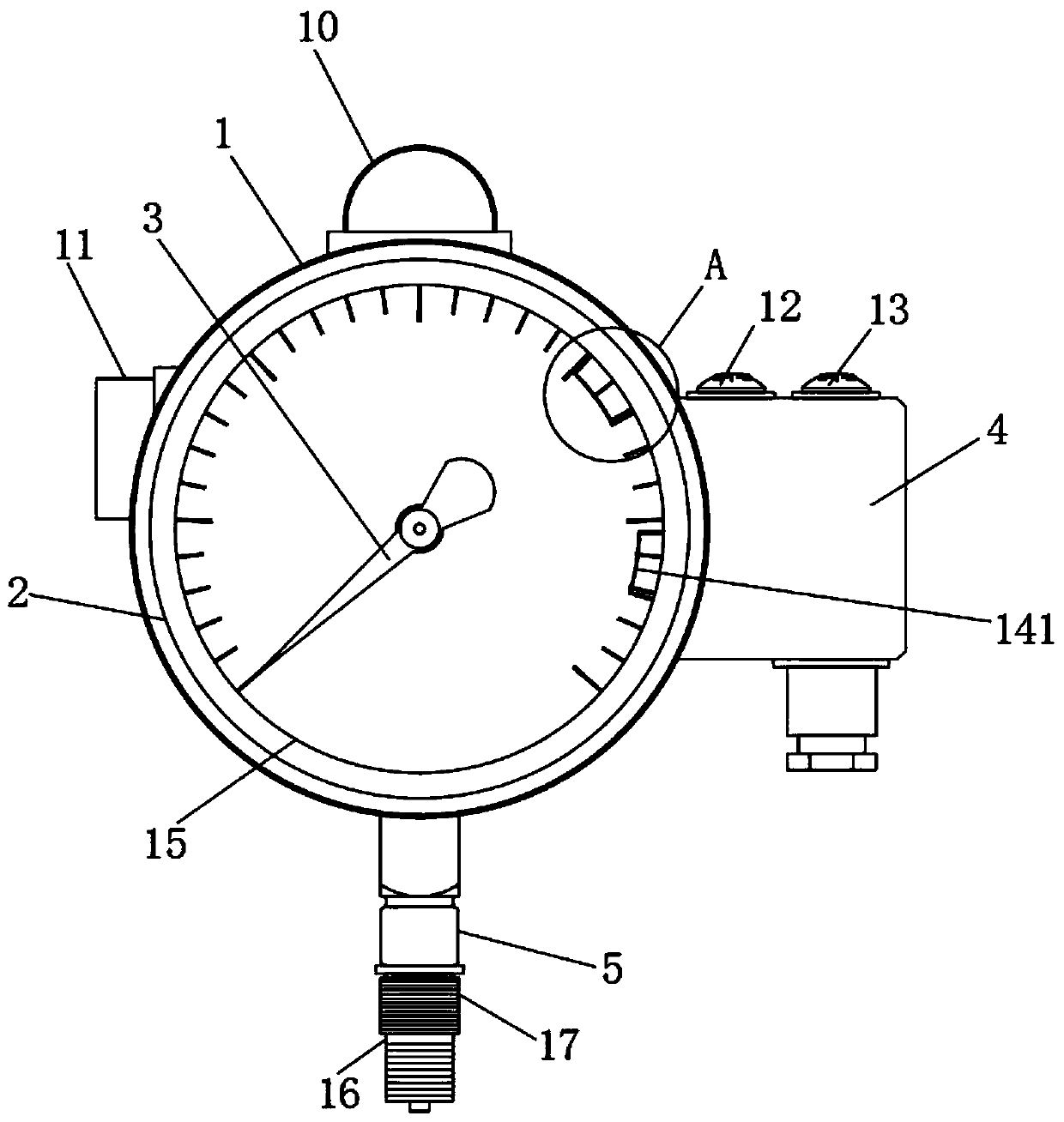 Remote pressure gauge