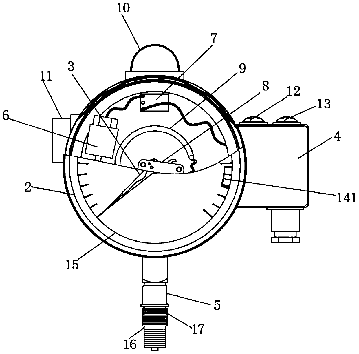 Remote pressure gauge