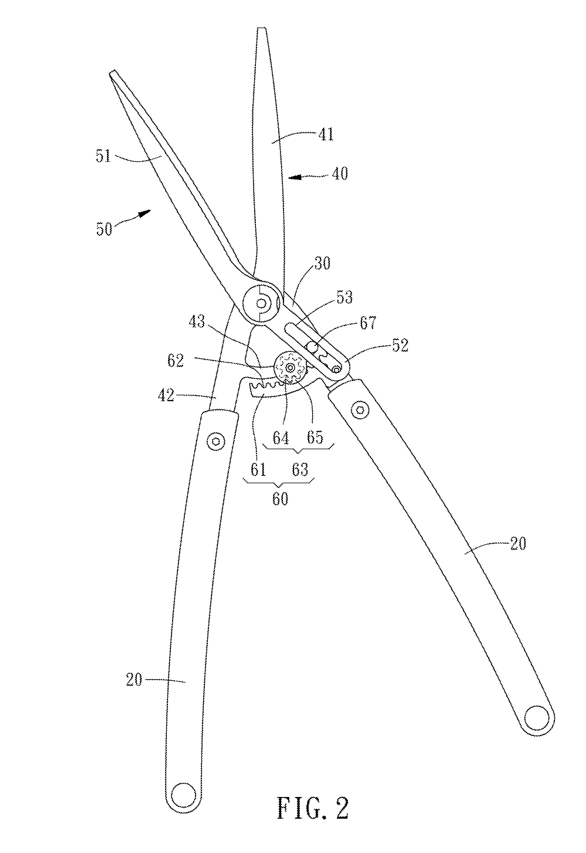 Gardening shears with improved shearing efficiency