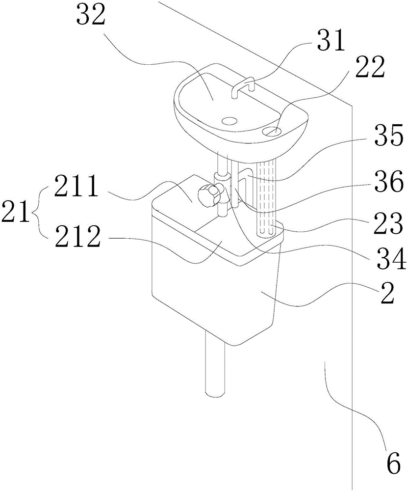 Hand washing device convenient to use