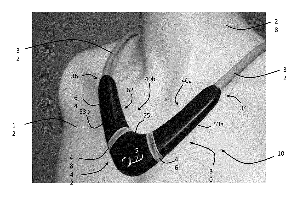 Neck-worn physiological monitor