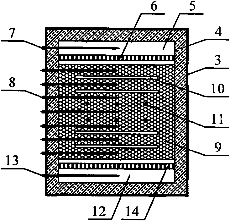 Coal mine methane gas oxidation device