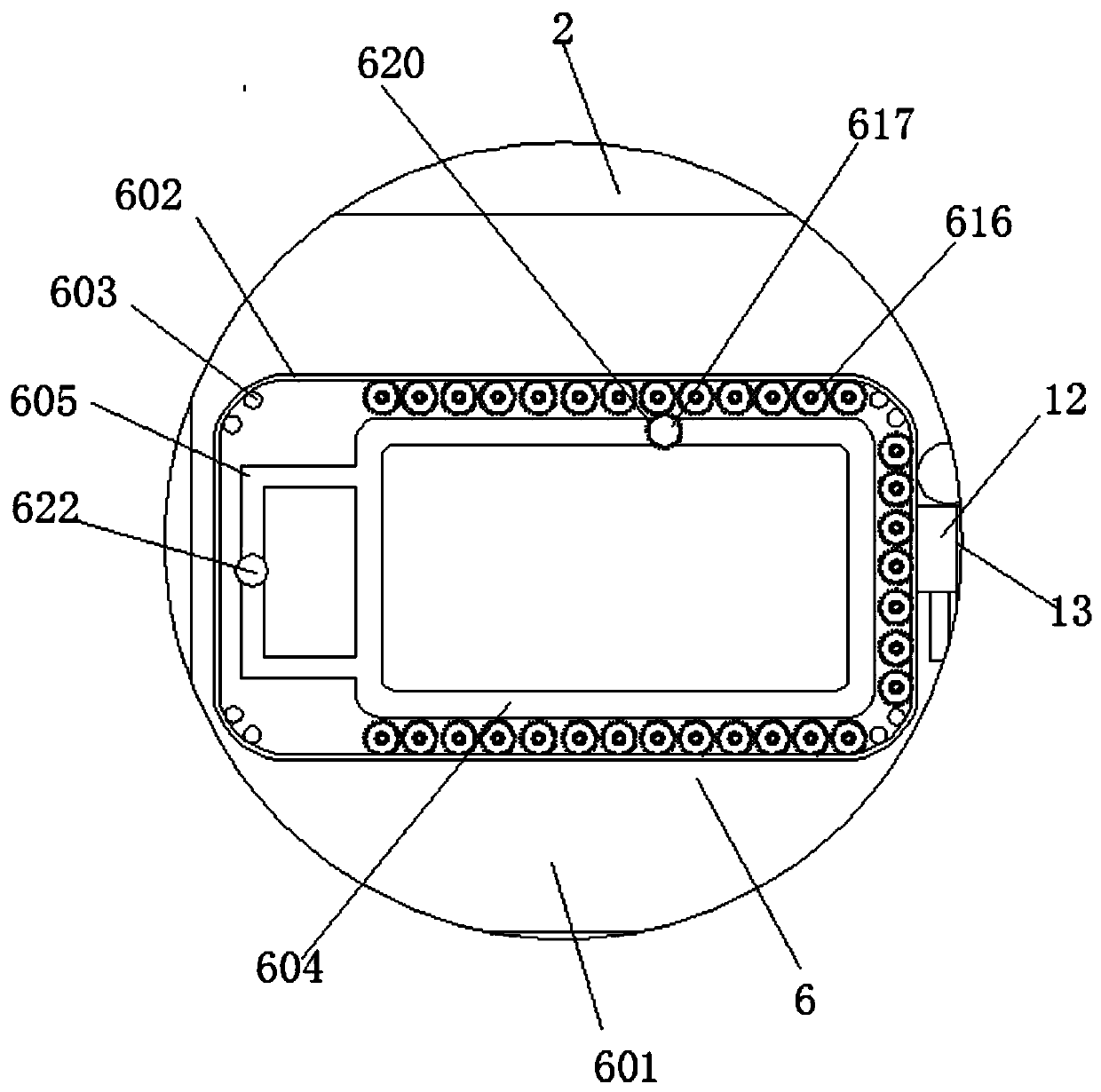 A kind of left and right hand coordination non-constant velocity annular rectangle synchronous moving toy device