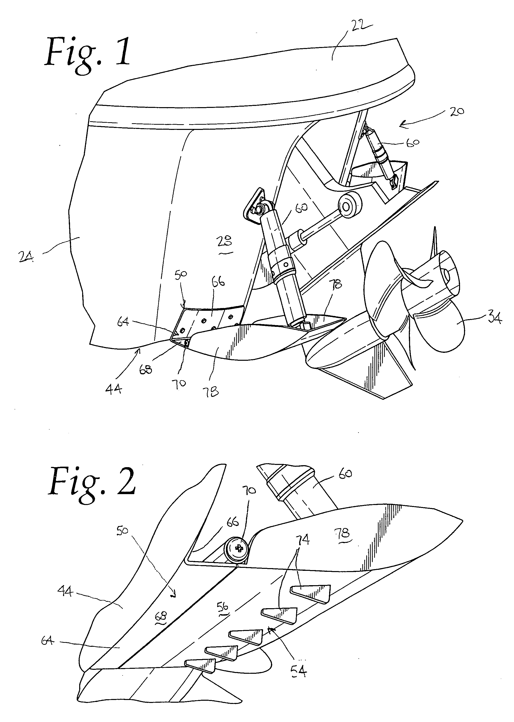 Device for adjusting boat wake