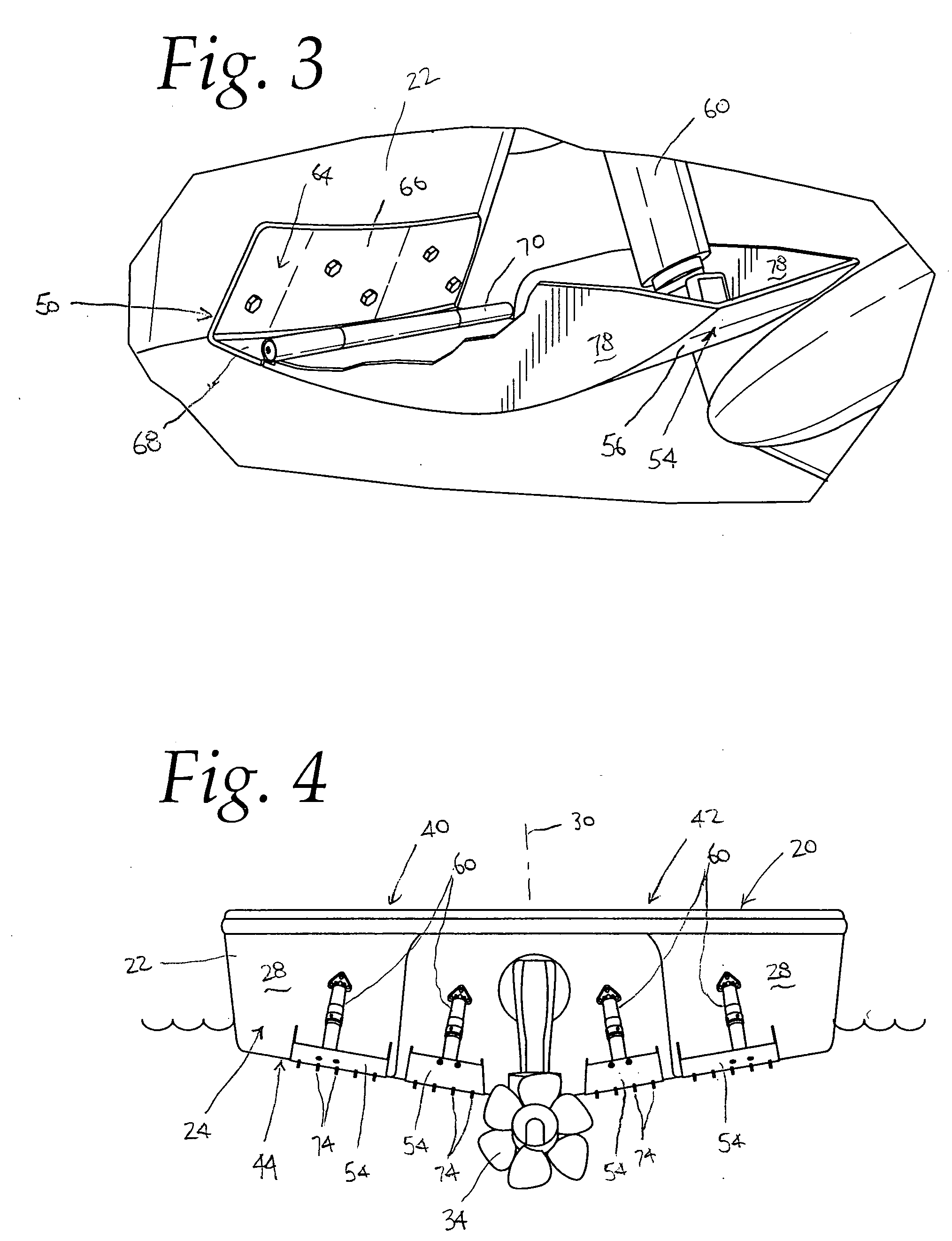 Device for adjusting boat wake