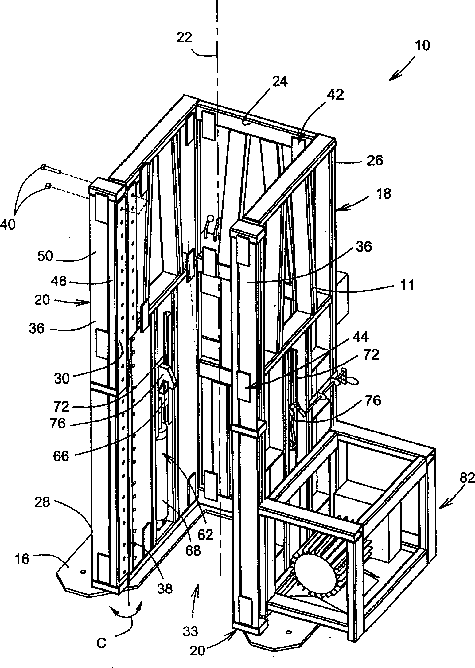 Removable tower sleeve