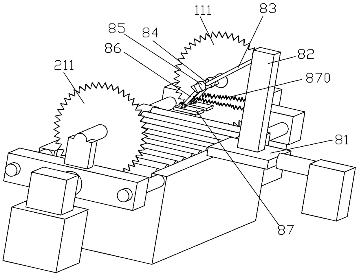 Regular metal section adjustable double-end cutting machine