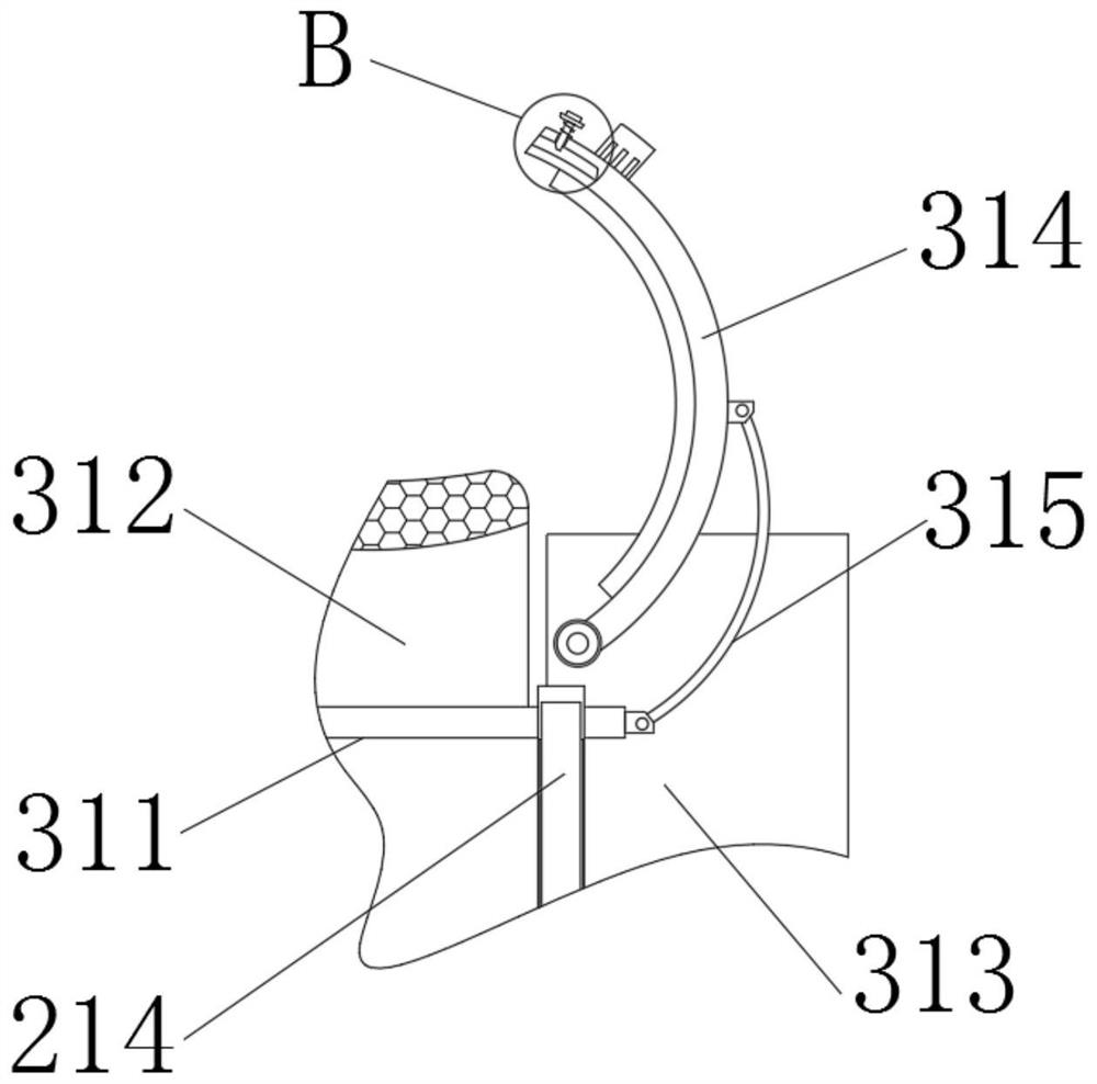 Internal fistula side limb warm-keeping fixing device for hemodialysis patient