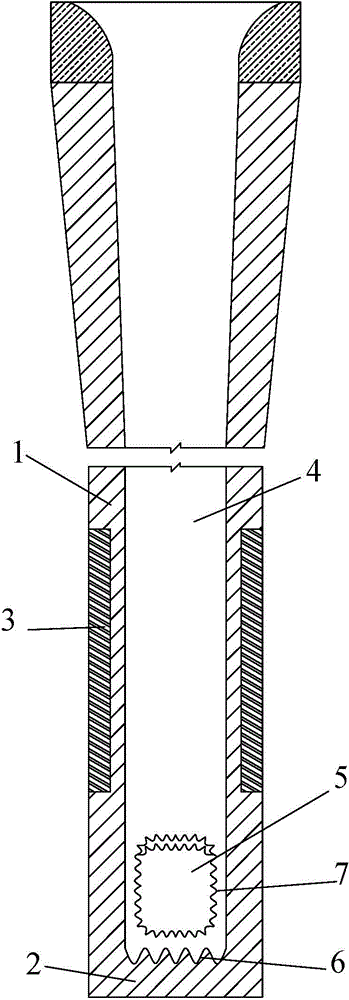 Submersed nozzle for high-casting-speed continuous casting crystallizer