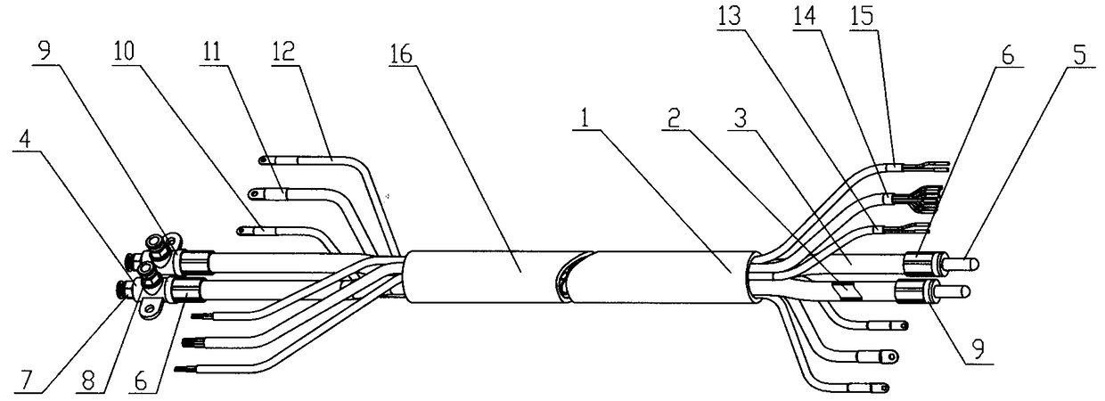 Connection structure for soft wire and liquid-cooling electrode of liquid-cooling cable special for large-power charging pile