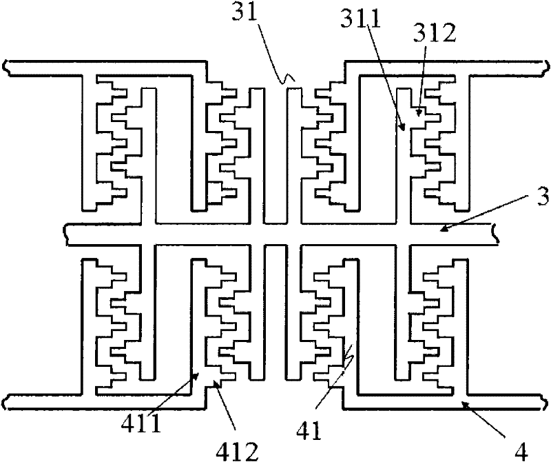 Miniature electric field sensor with special-shaped electrodes