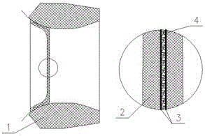 Nozzle rubber cover of missile engine