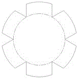 Nozzle rubber cover of missile engine