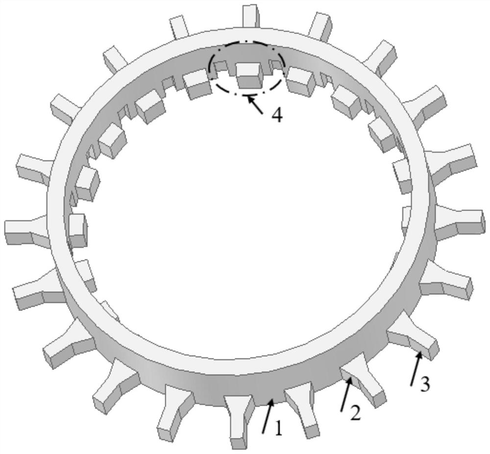 Design method of multipath radial power distributor/synthesizer