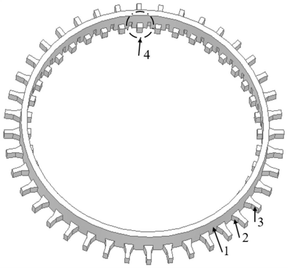 Design method of multipath radial power distributor/synthesizer