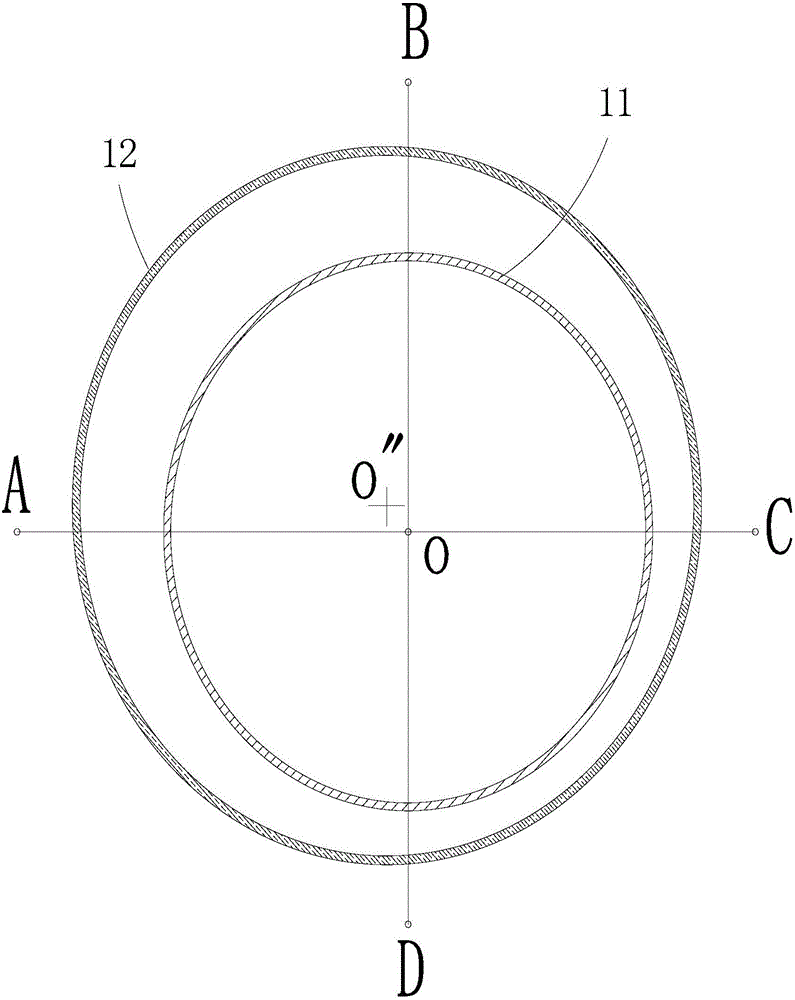 Double pile casing construction method for controlling perpendicularity