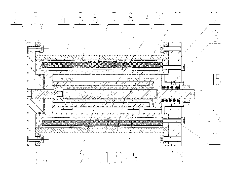 Giant magnetostrictive cylinder and rod composite driving electromechanical converter and working method thereof