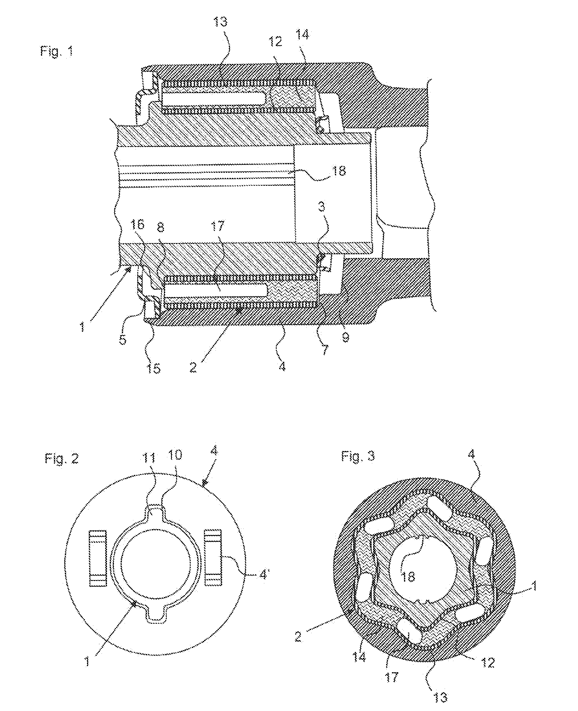 Steering Column Arrangement with Torsion Damper Element, and Assembly Method