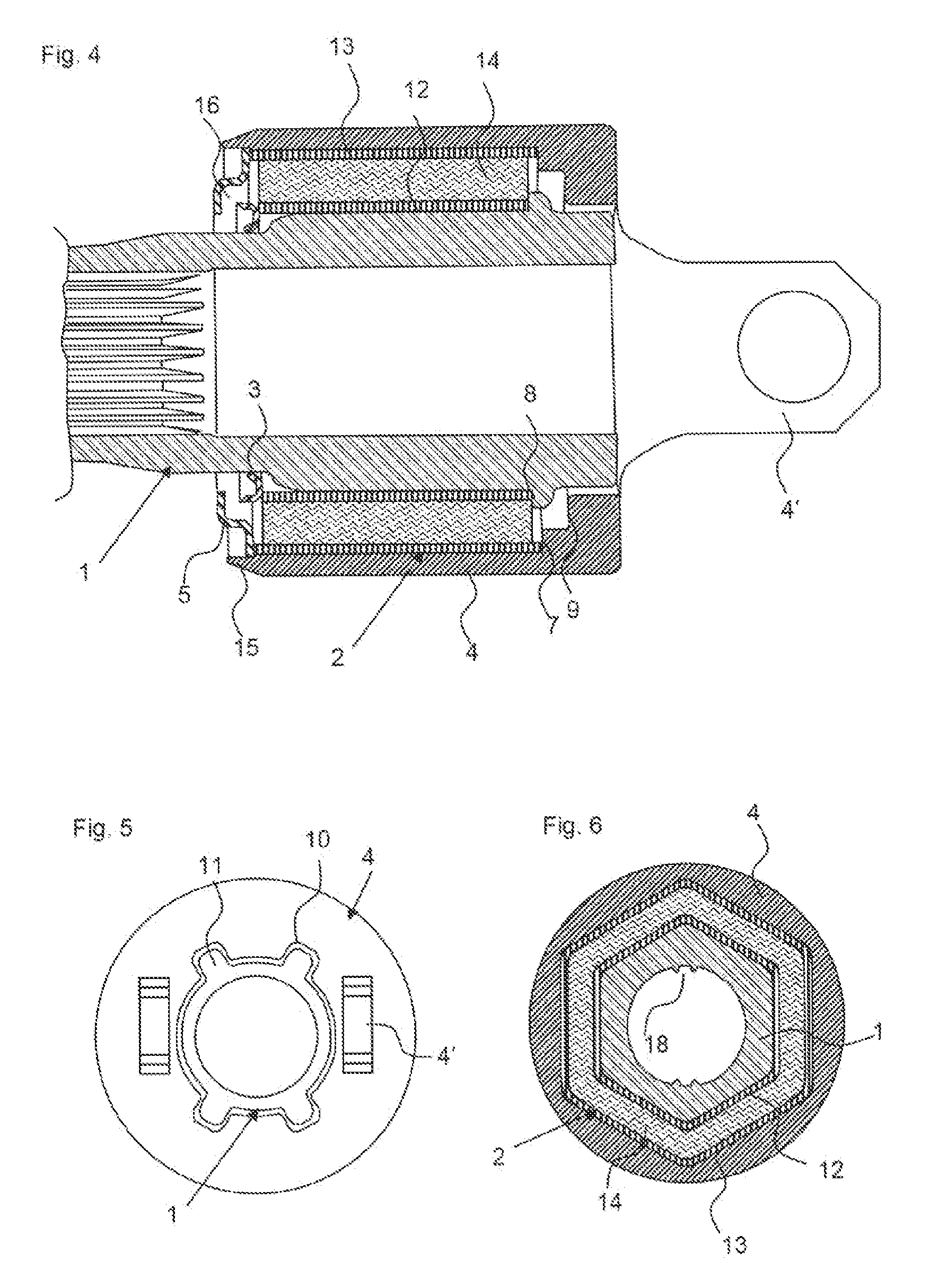 Steering Column Arrangement with Torsion Damper Element, and Assembly Method