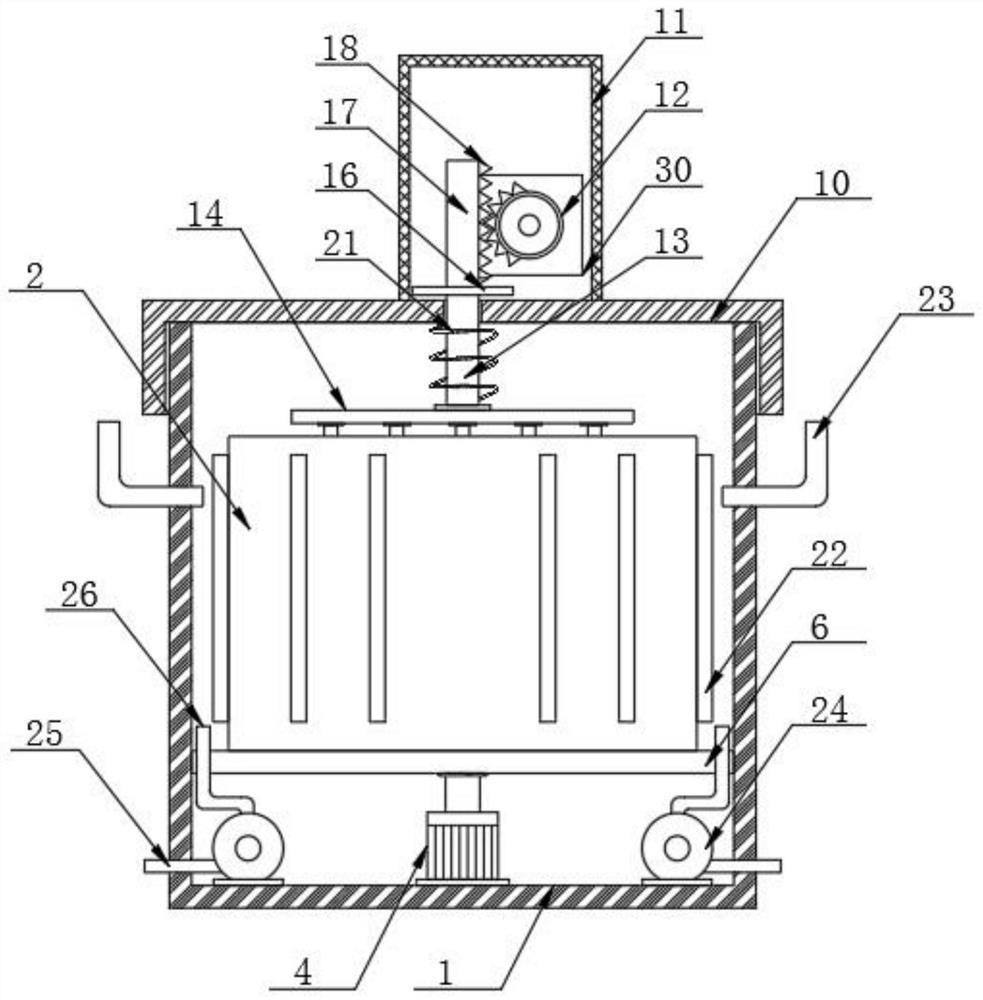 Drying device for putty powder raw materials