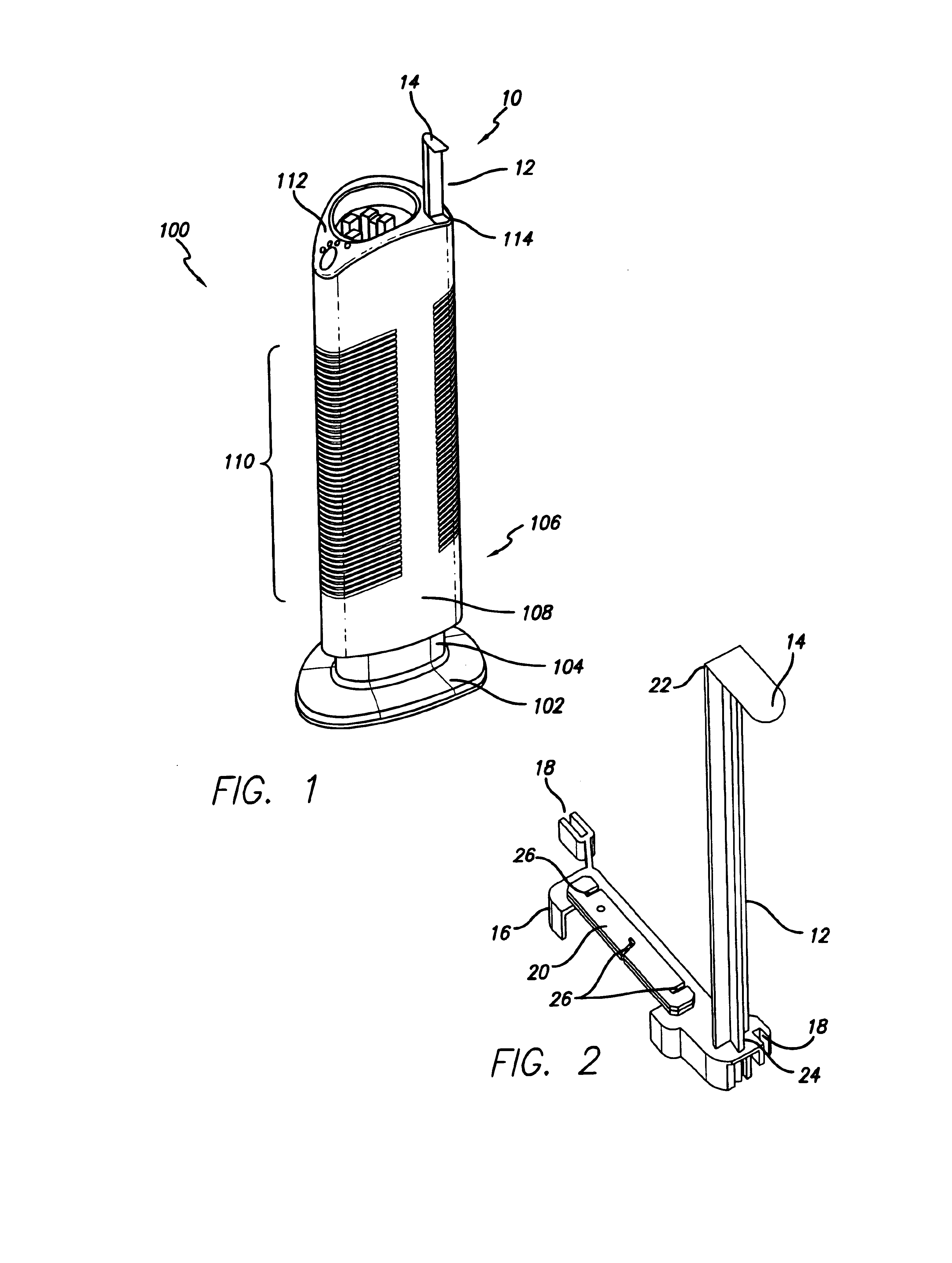 Cleaning mechanism for ion emitting air conditioning device