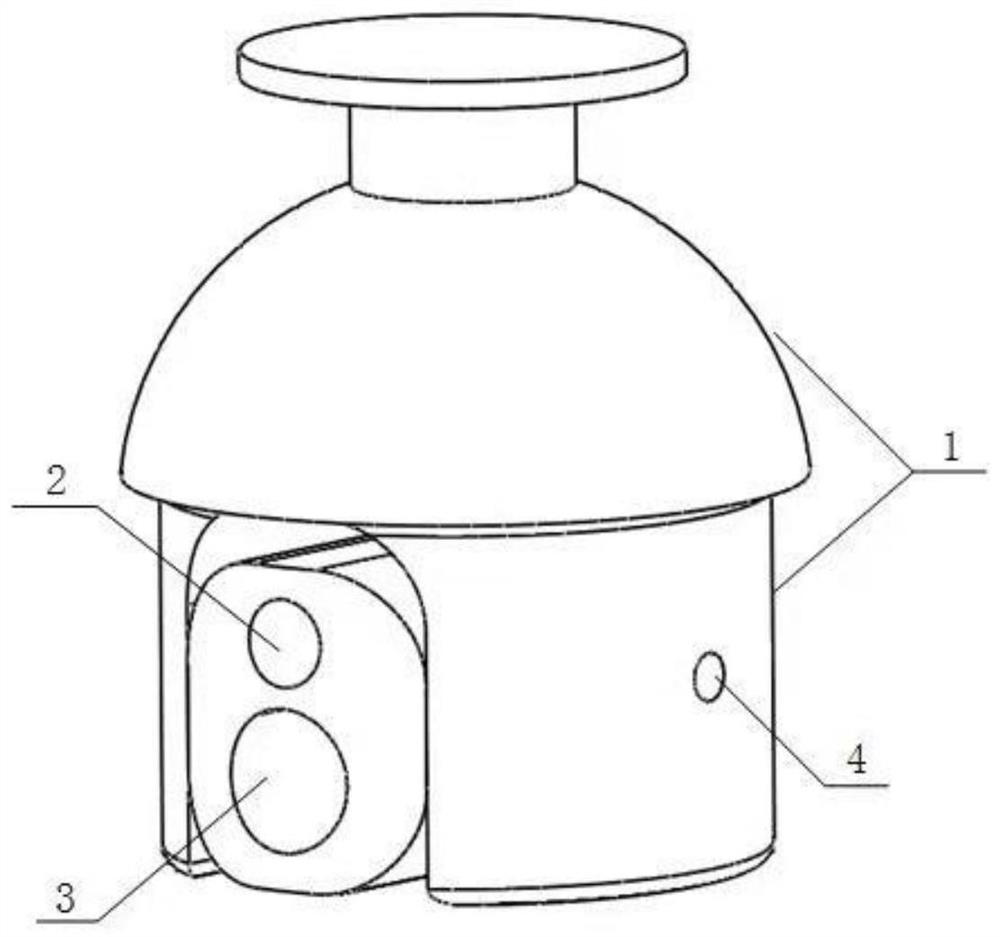 Portable on-line monitoring device in transformer substation and monitoring control system of portable on-line monitoring device