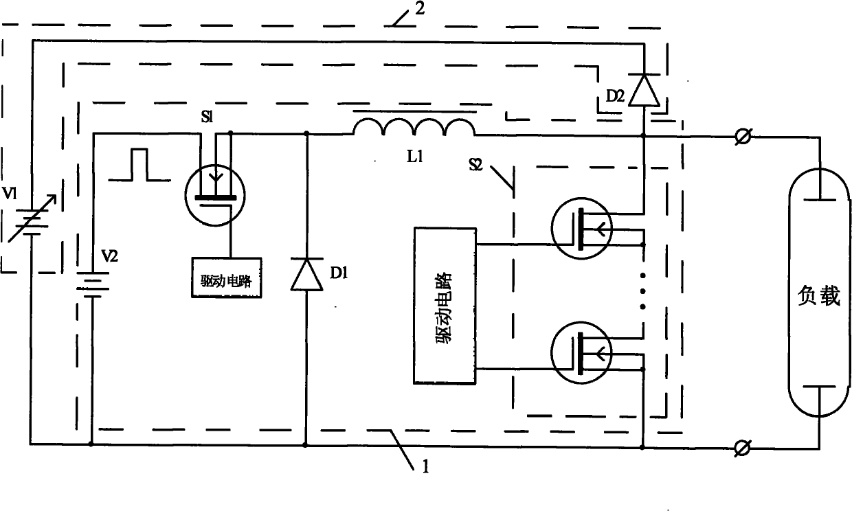 Inductive energy-storage microsecond-grade high-power pulse current source