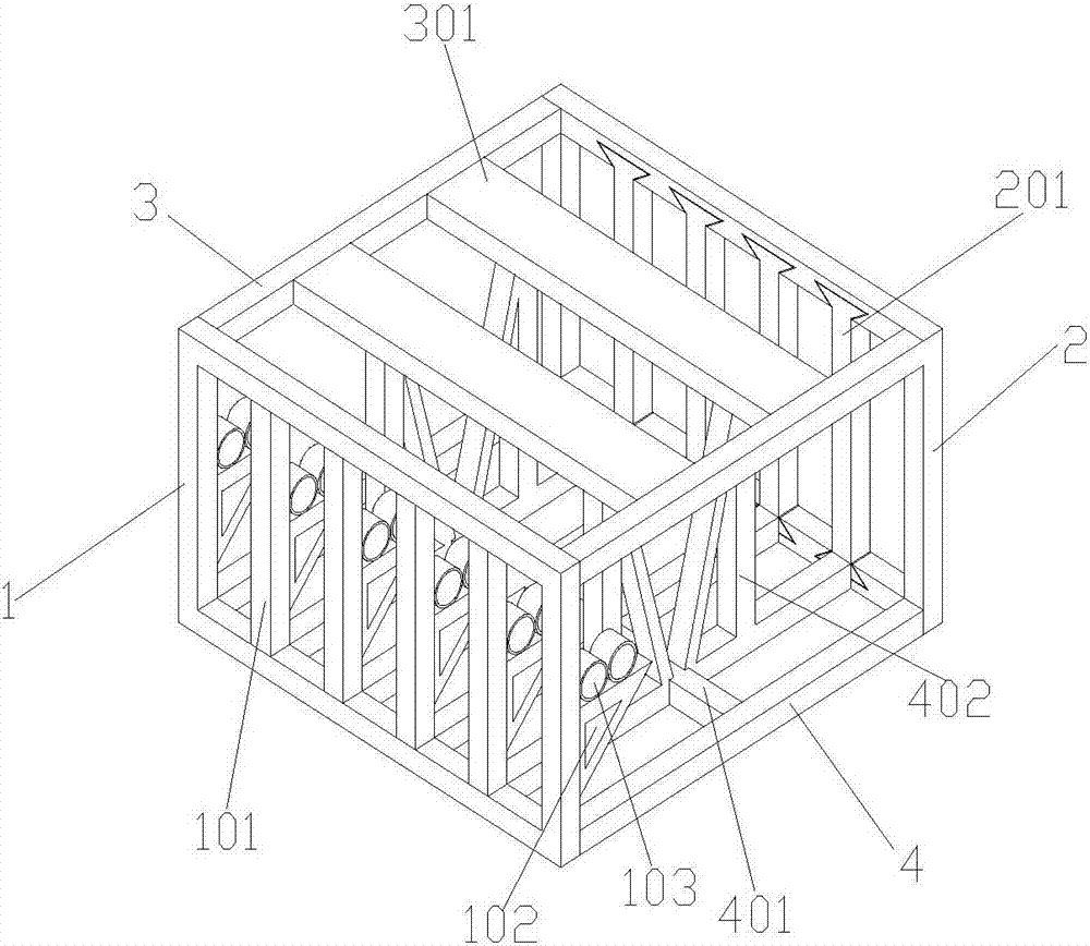 Support mechanism for middle section of chassis of passenger vehicle