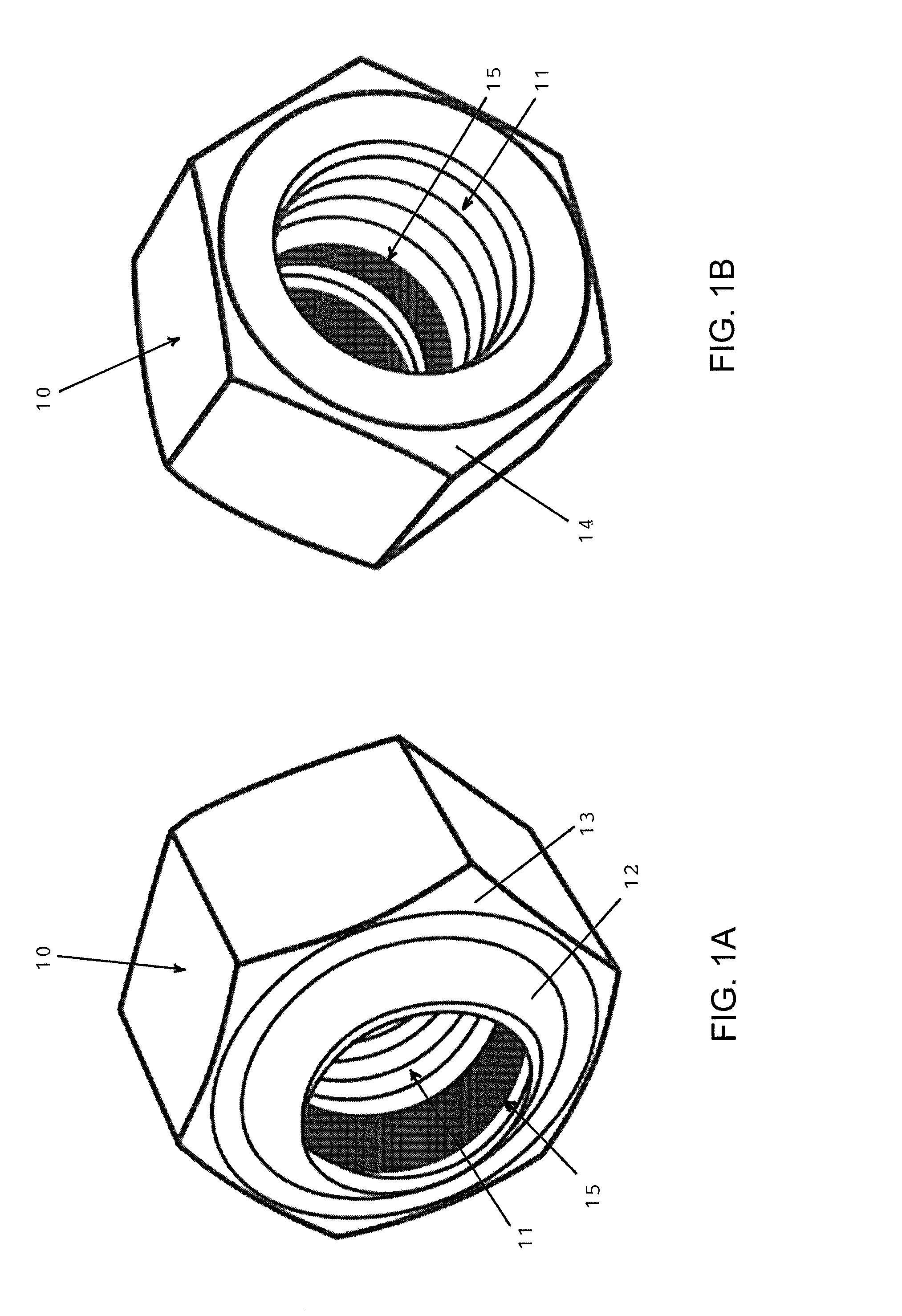 One-piece self-locking nut