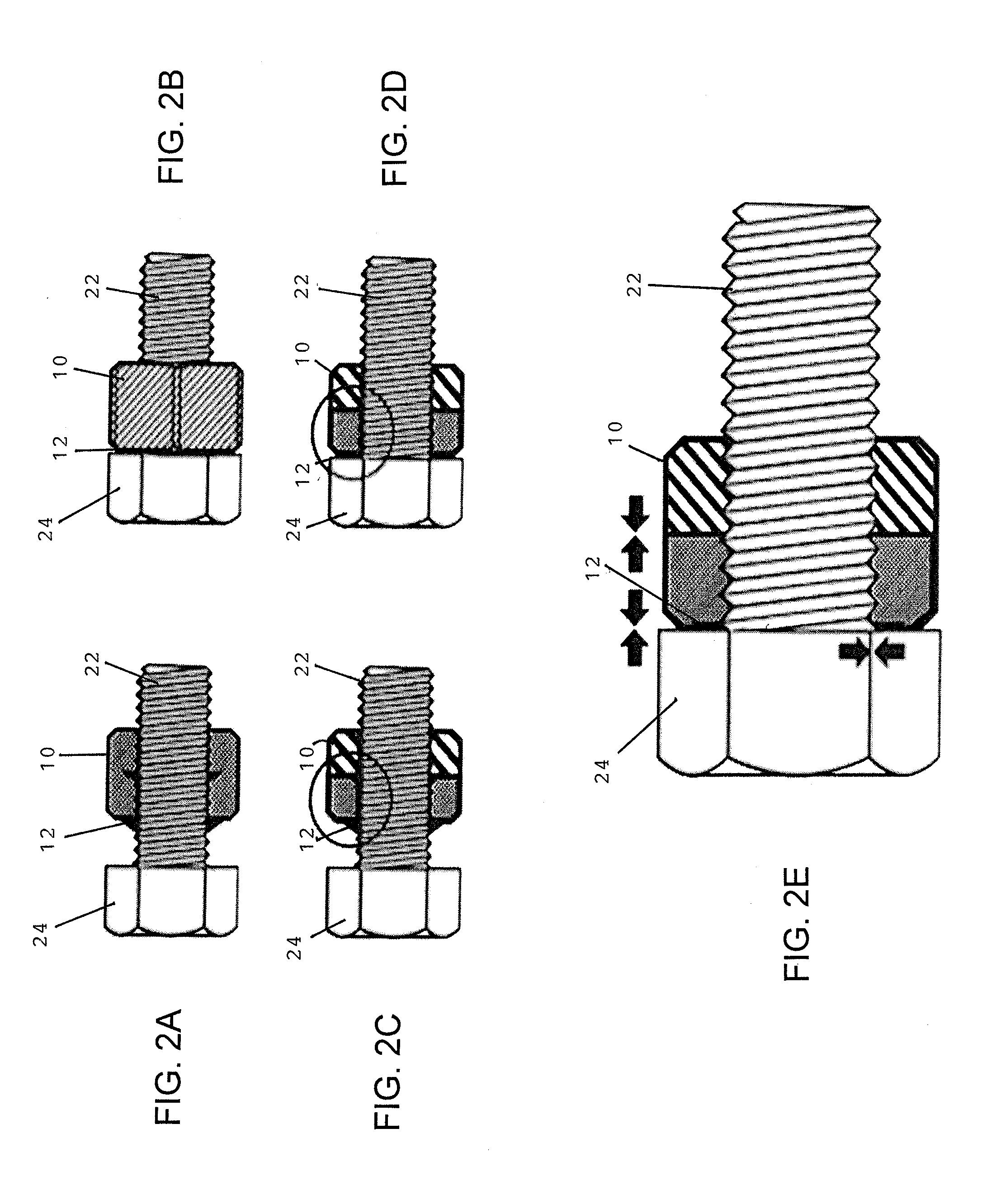 One-piece self-locking nut