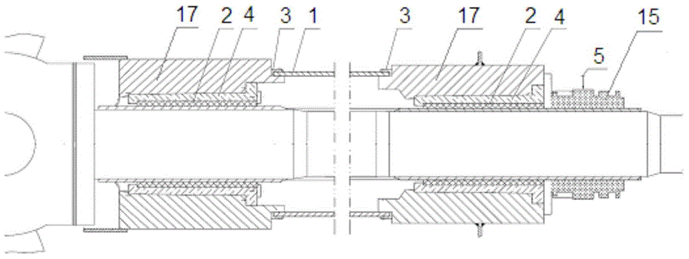 Ship tail bearing and tail pipe water lubrication device