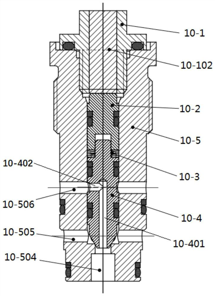 Fireproof emergency turn-off hydraulic control system