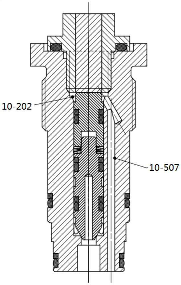 Fireproof emergency turn-off hydraulic control system