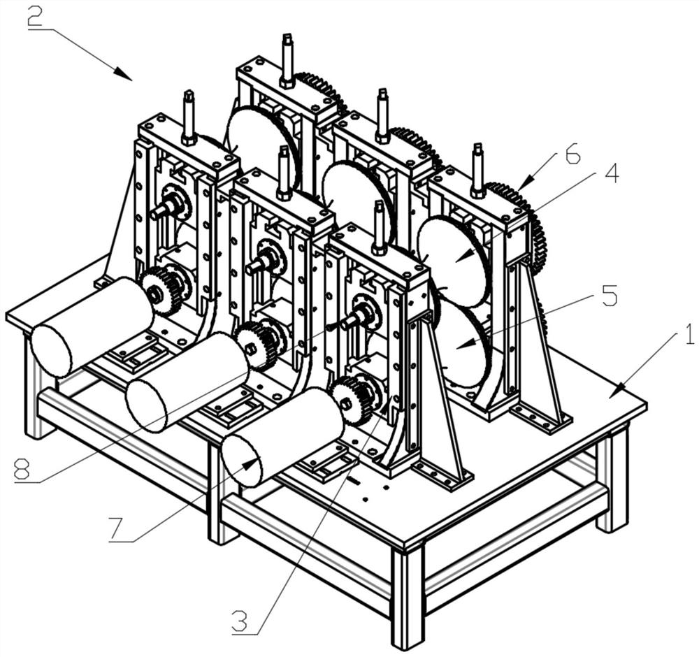 Metal mesh screen pipe pressing molding equipment