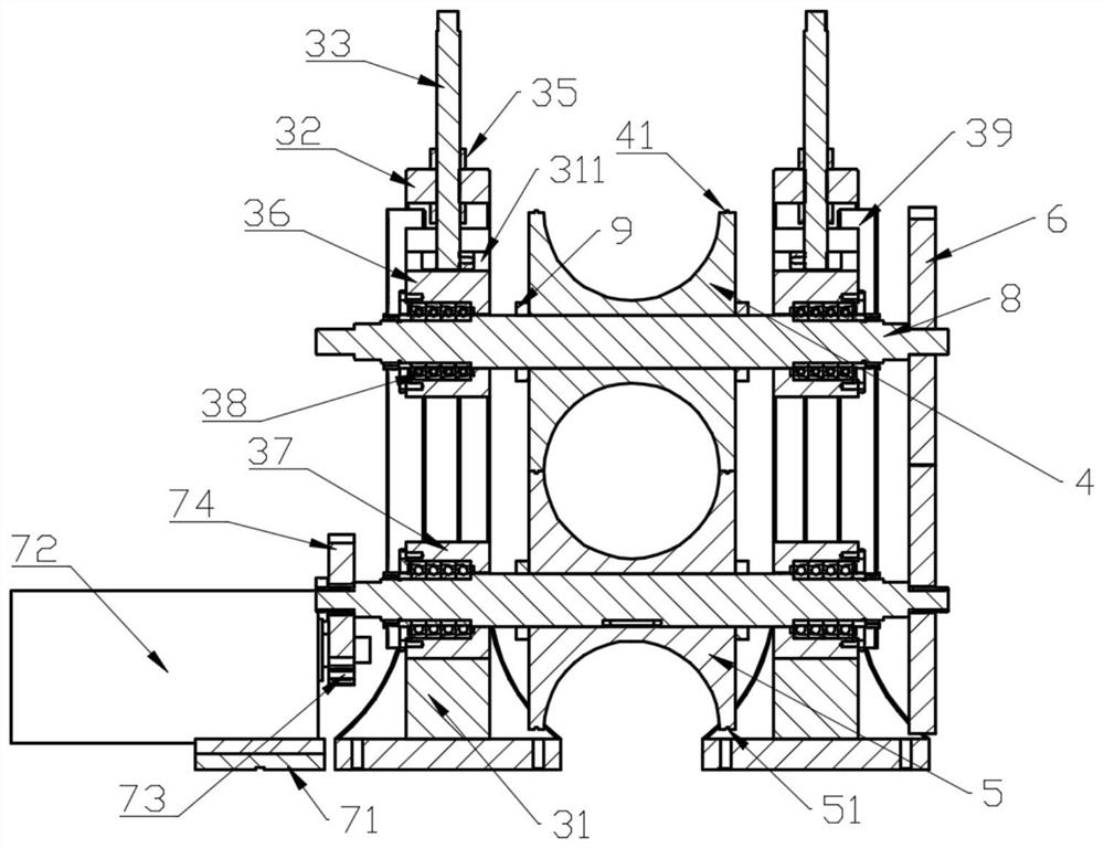 Metal mesh screen pipe pressing molding equipment