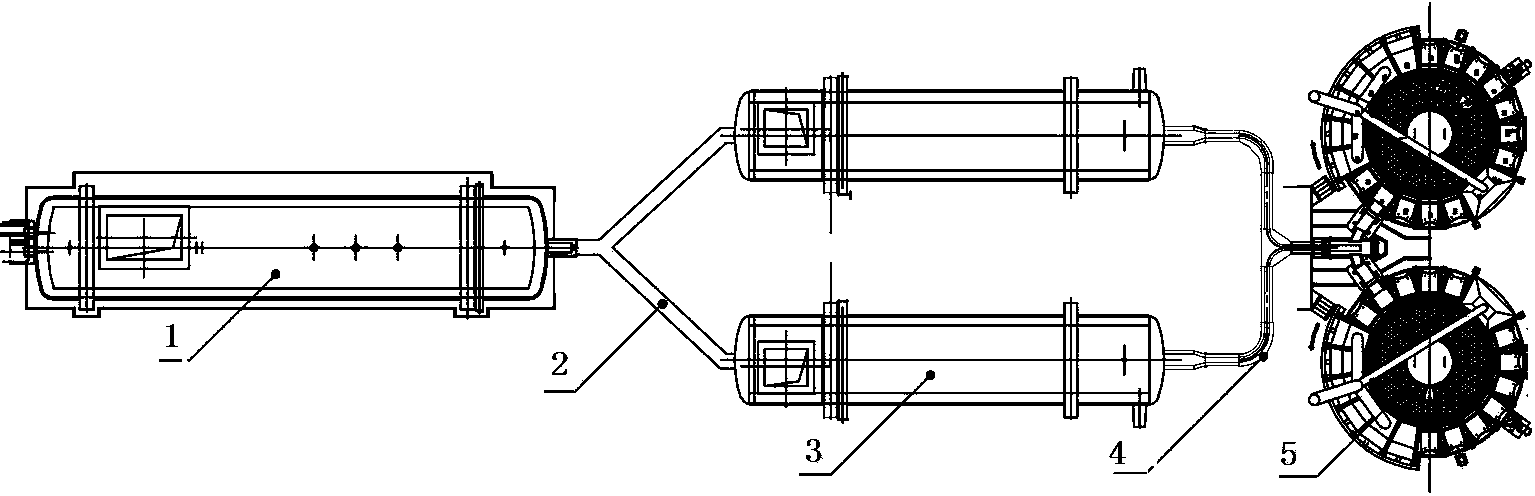 Hierarchy cascade short process copper smelting device and process
