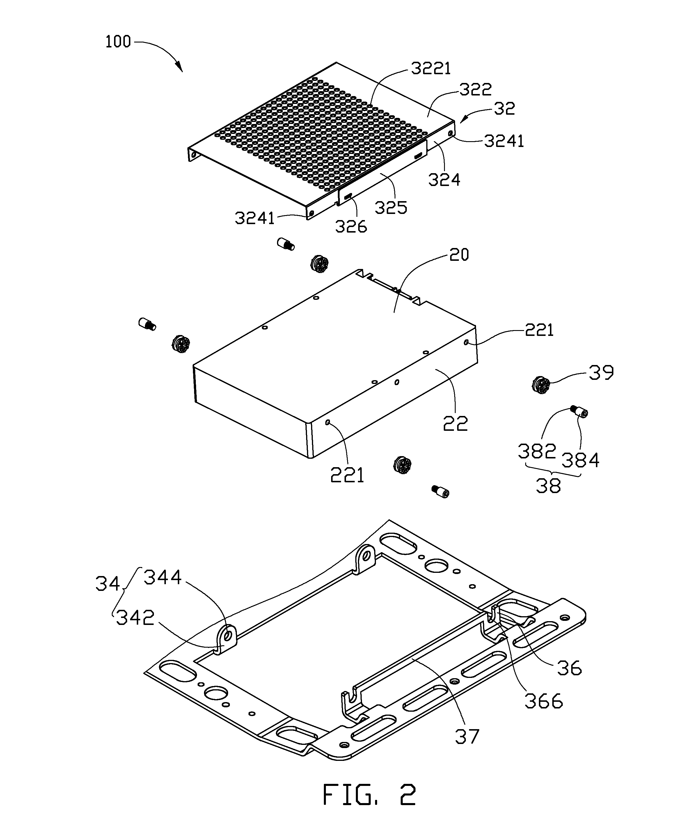 Fixing mechanism for storage device