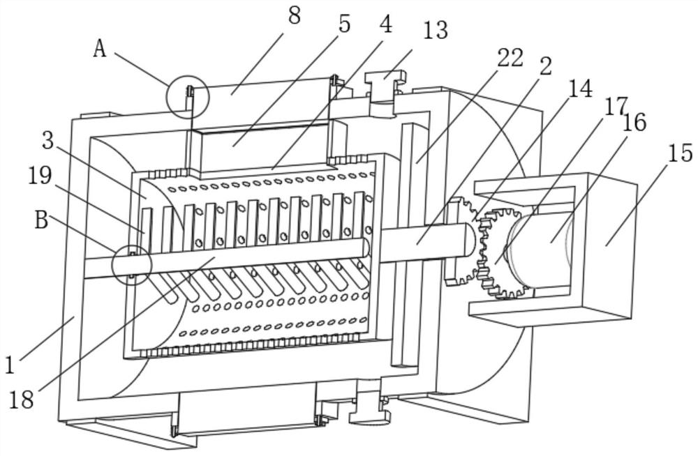 Internal anti-collision gravel wet washer