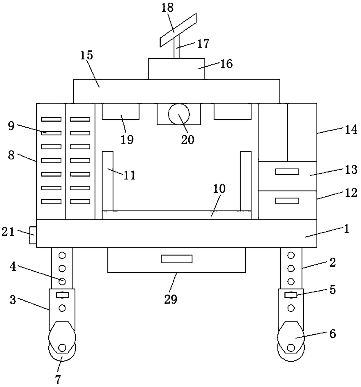 Computer maintenance rack convenient to use