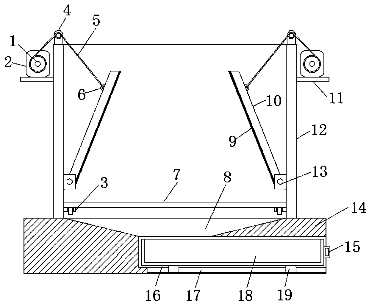 Improvement mechanism for adding welding slag baffles to robot welding gun