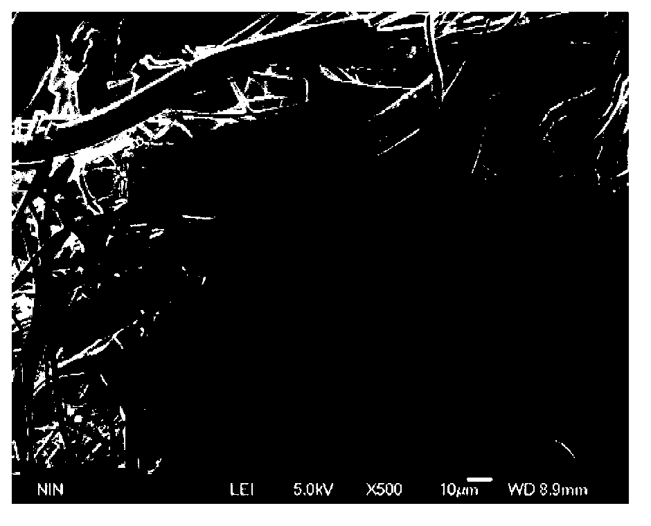 Electrospinning preparation method of BiVO4 (bismuth vanadium oxide) fibers