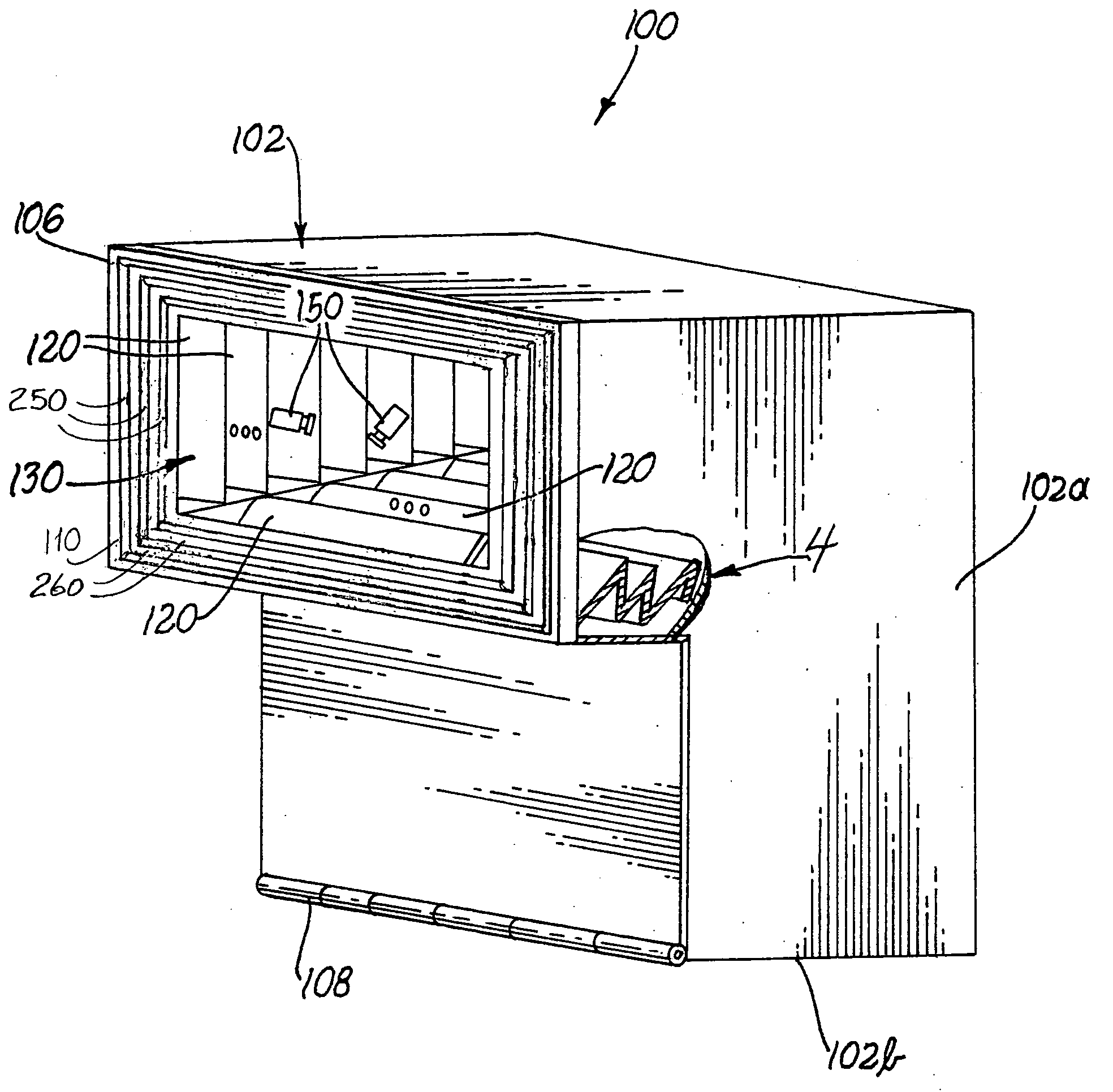 Cartridge casing catcher with reduced firearm ejection port flash and noise