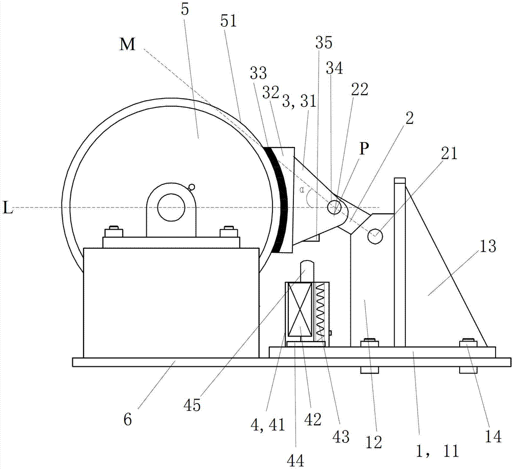 Self-locking outer edge brake